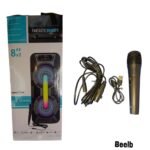 SPEAKER 8inch with 2 speakers and colorful lights - amazing audio experience!" GRECITNICE
