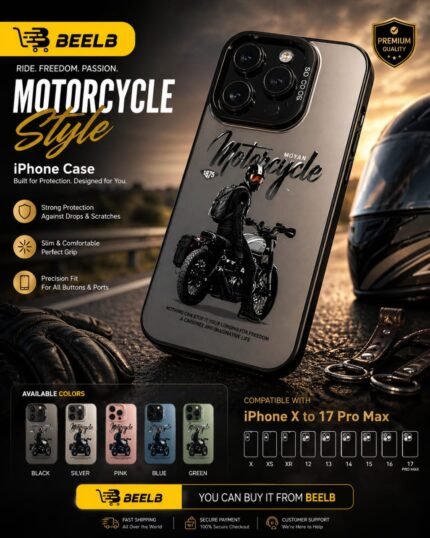 Motorcycle Design iPhone Case Cover – Stylish Protective Phone Case for iPhone X to 17 Pro Max